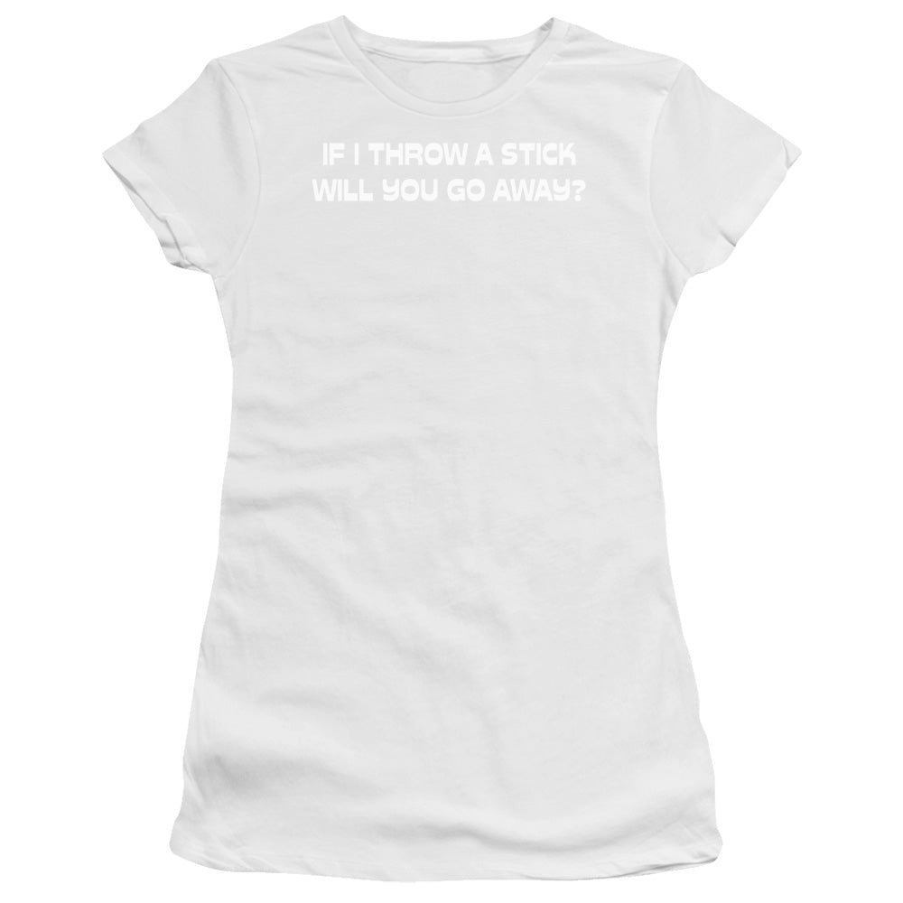 Throw A Stick - Short Sleeve Junior Sheer - Royal Blue T-shirt