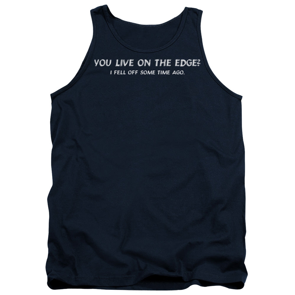 Live On The Edge - Adult Tank - Navy