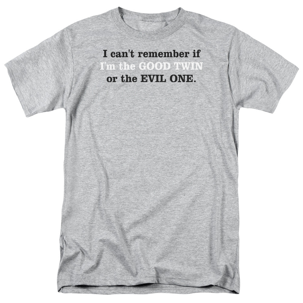 Good Or Evil Tiwn - Short Sleeve Adult 18 - 1 - Athletic Heather T-shirt