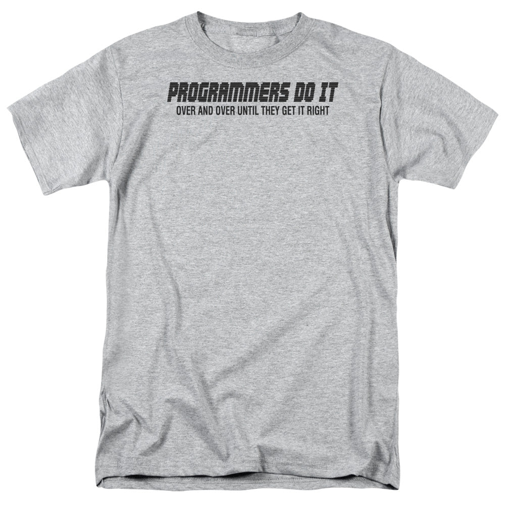 Programmers Do It - Short Sleeve Adult 18 - 1 - Athletic Heather T-shirt