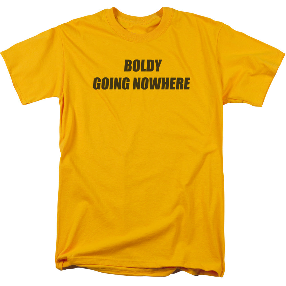 Boldly Going Nowhere - Short Sleeve Adult 18 - 1 - Gold T-shirt