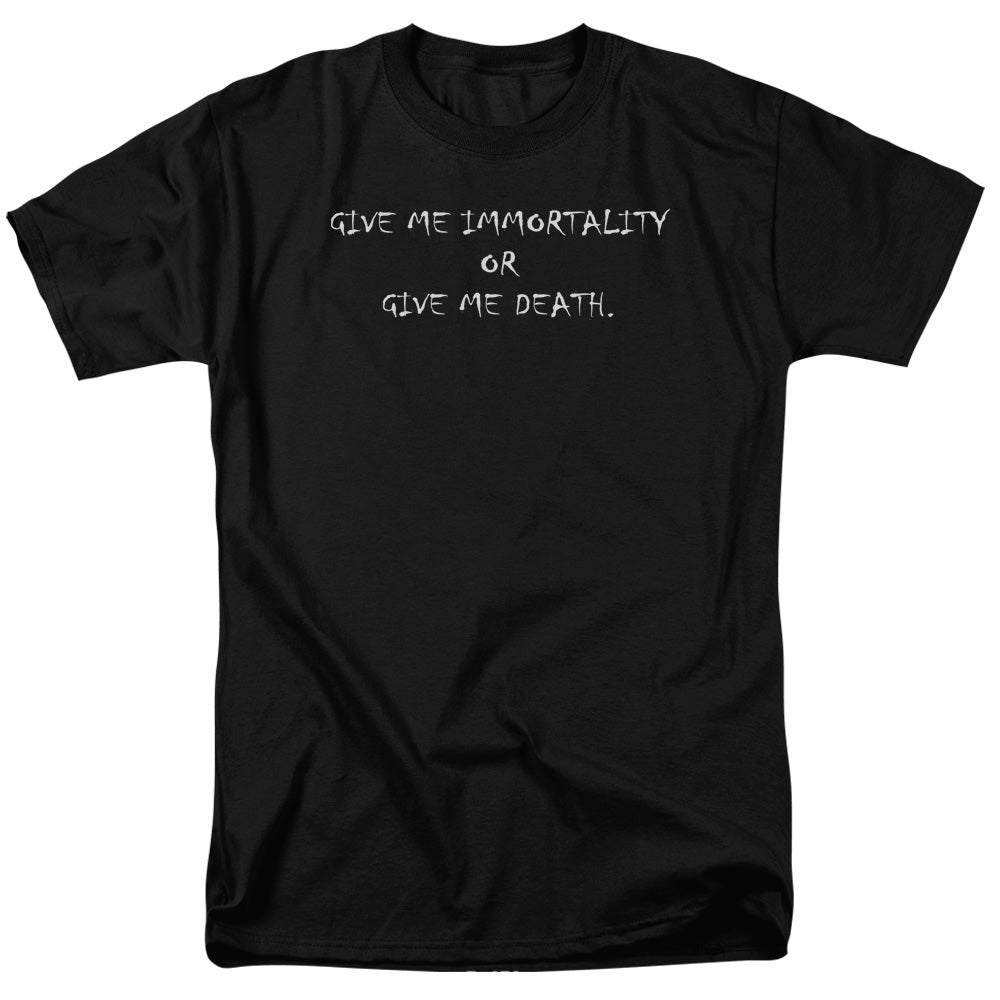 Immortality Or Death - Short Sleeve Adult 18 - 1 - Black T-shirt