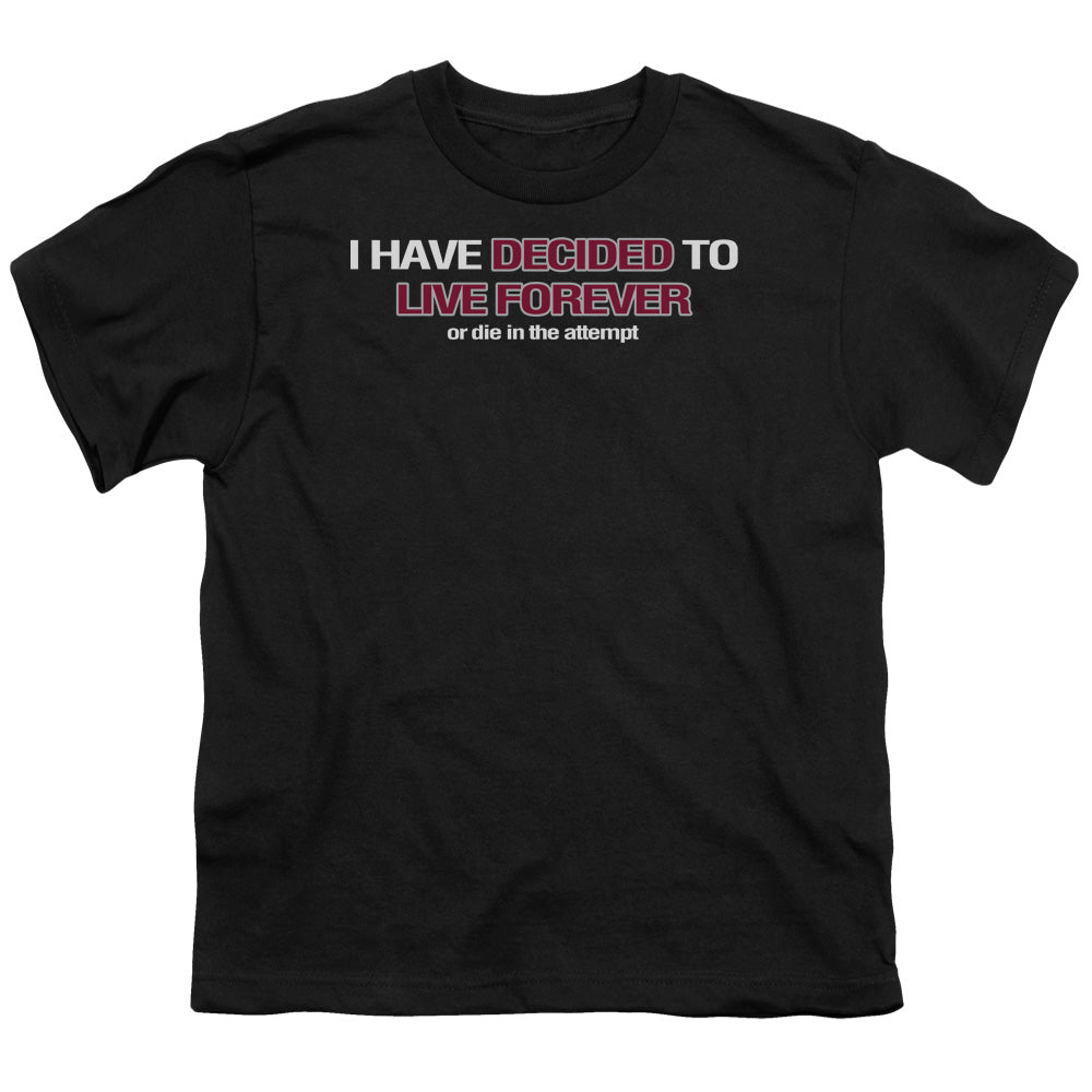 Live Forever - Short Sleeve Youth 18 - 1 - Black T-shirt