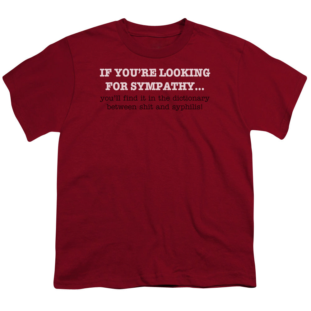 Looking For Sympathy - Short Sleeve Youth 18 - 1 - Cardinal T-shirt