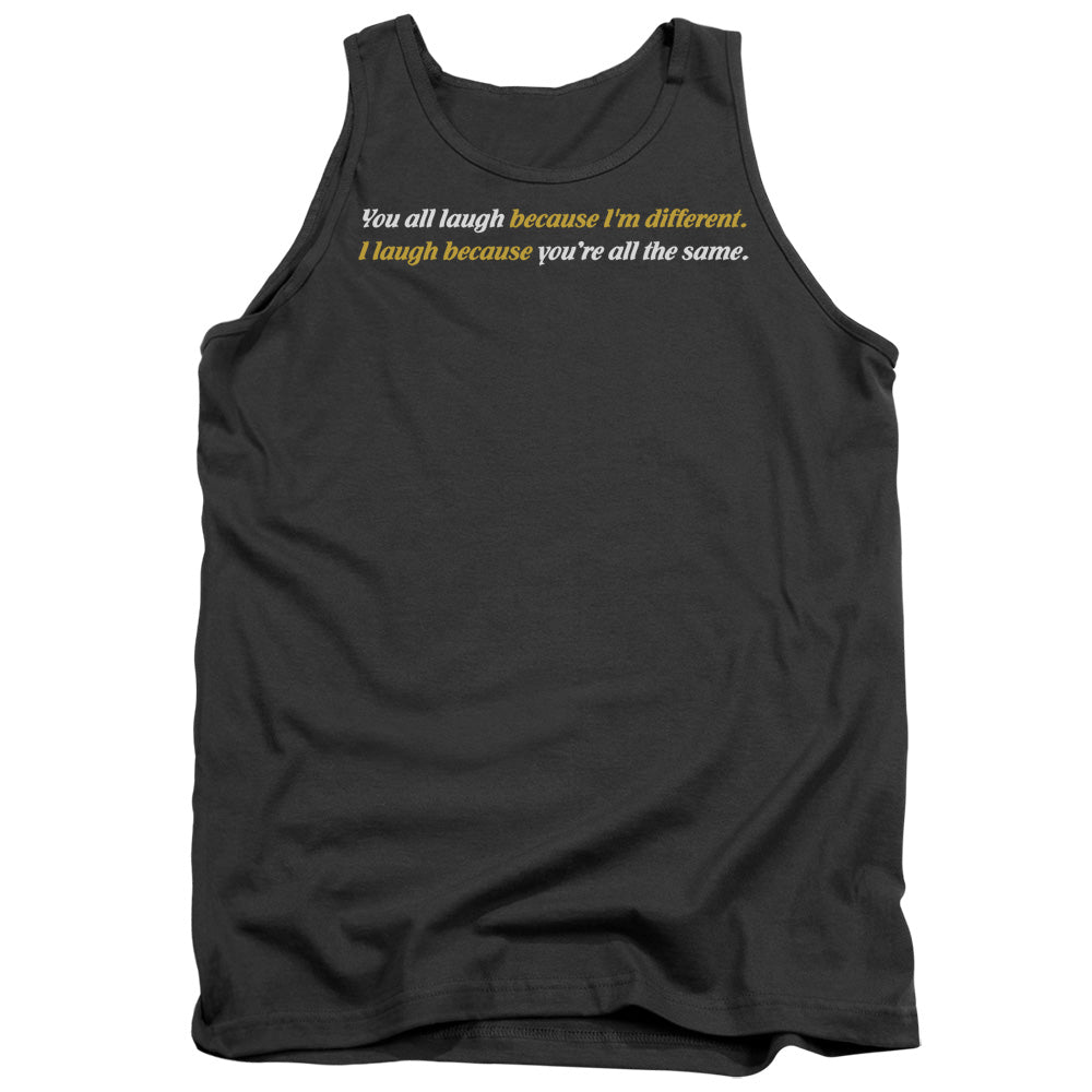 Because Im Different - Adult Tank - Charcoal