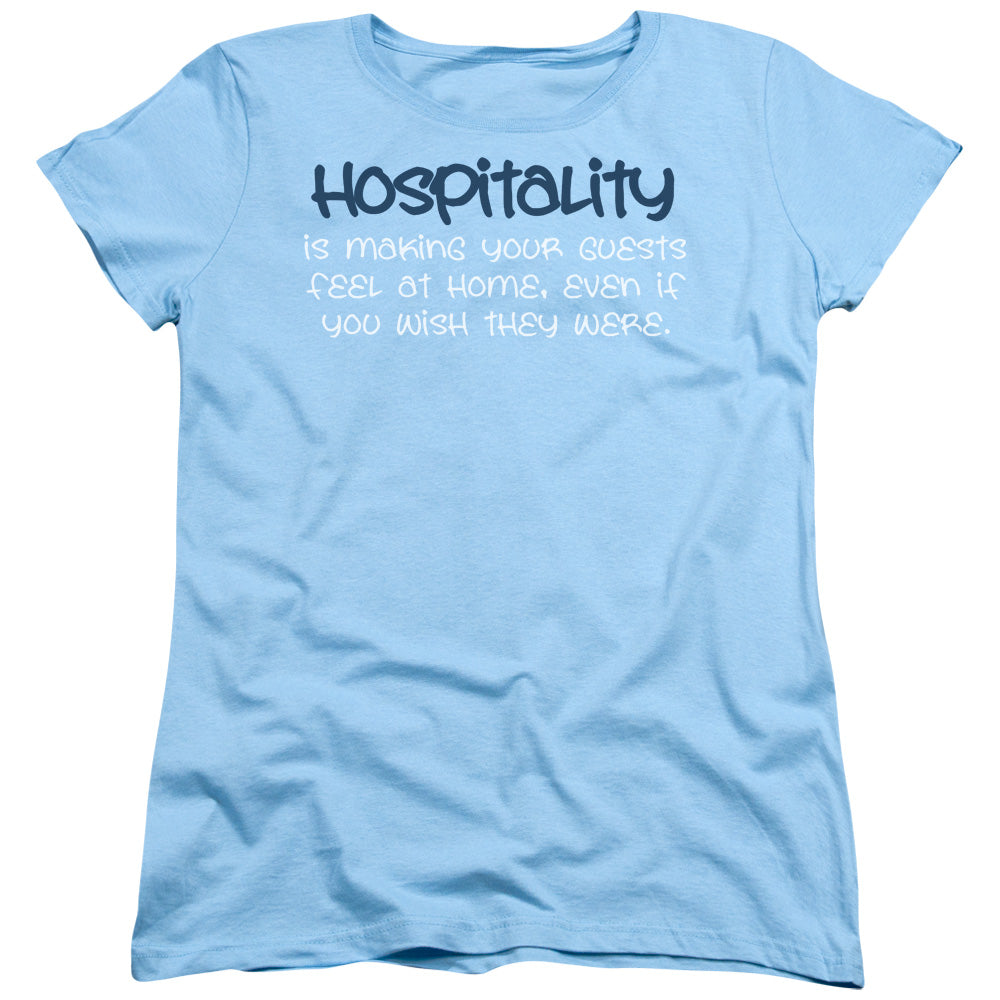 Hospitality - Short Sleeve Womens Tee - Light Blue T-shirt