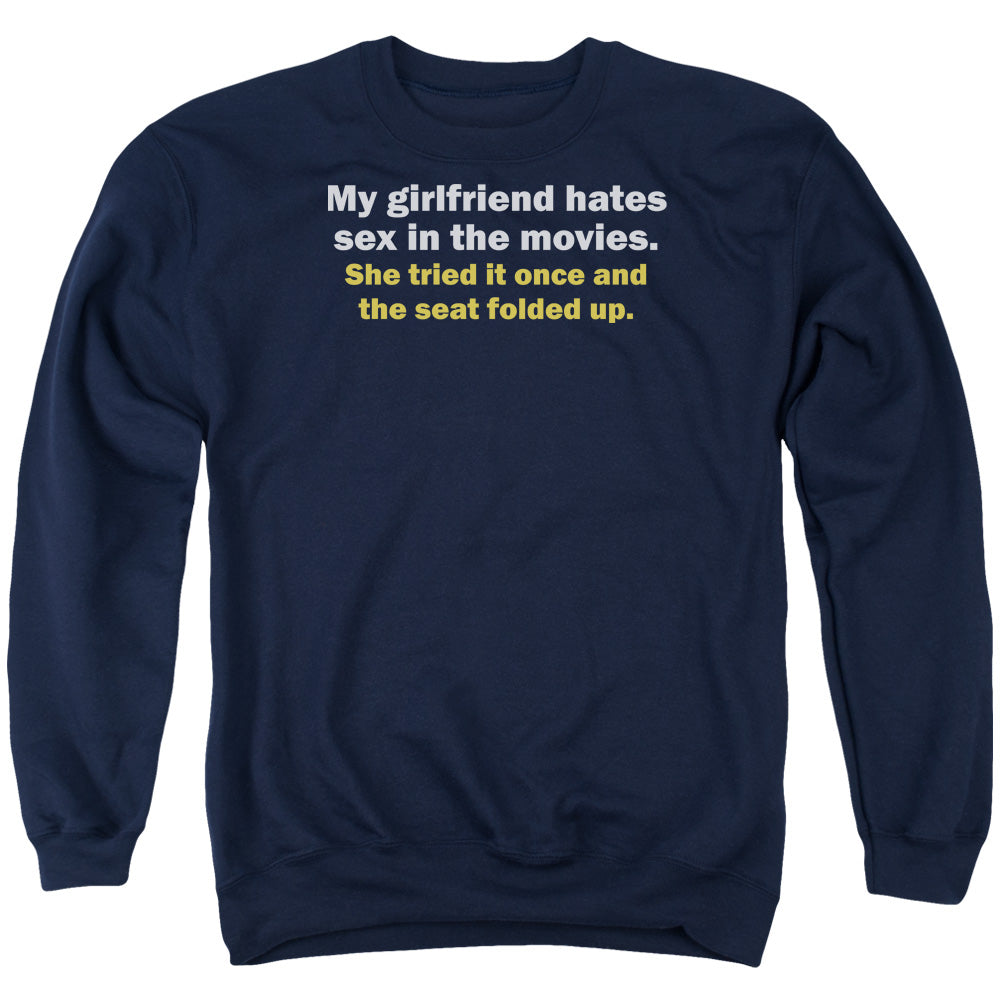 Sex In The Movies - Adult Crewneck Sweatshirt - Navy