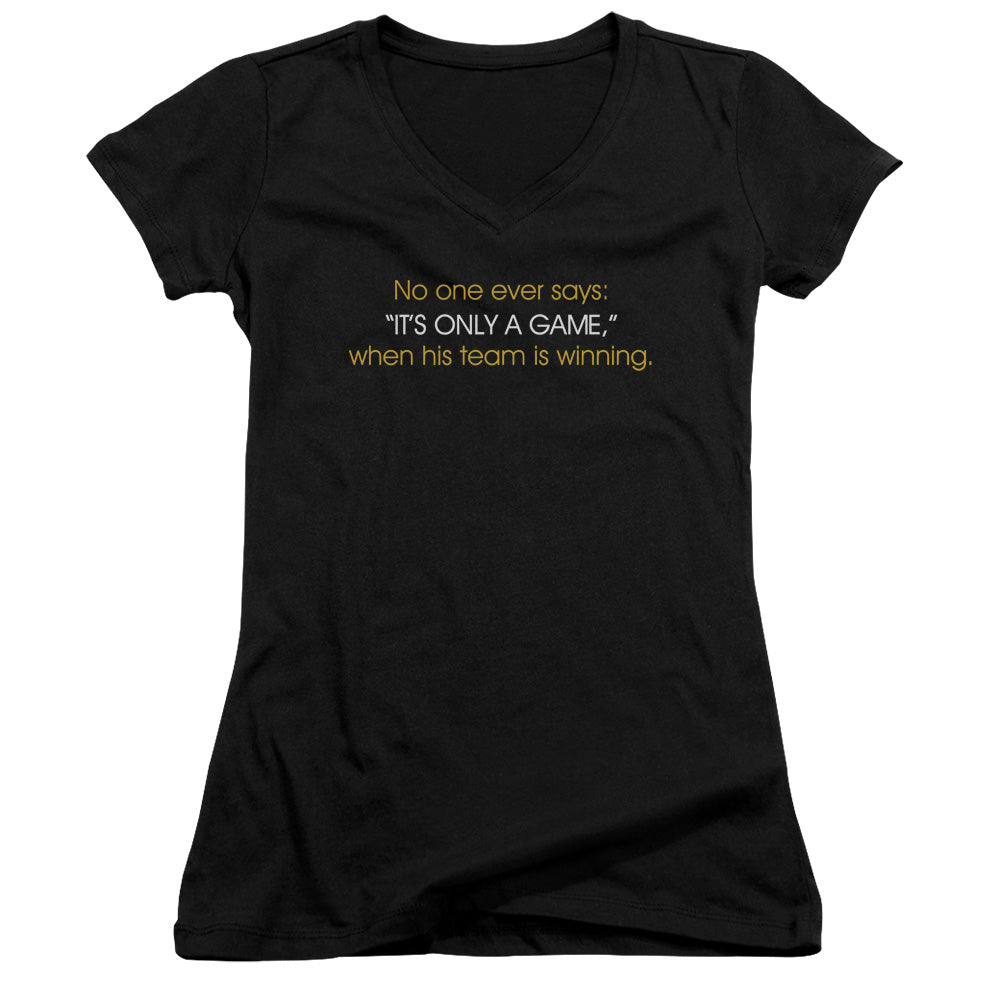 Only A Game - Junior V-neck - Black
