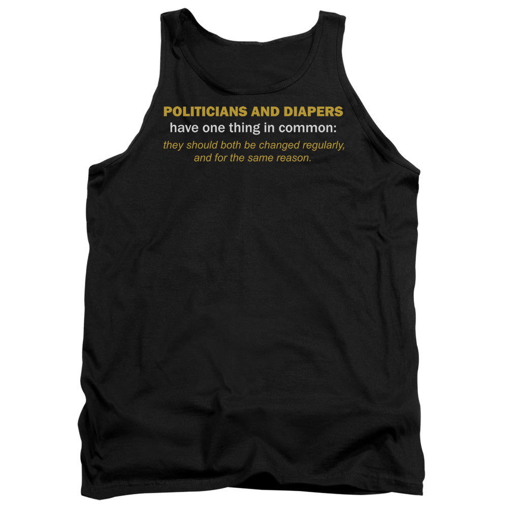 Politicians Like Diapers - Adult Tank - Black