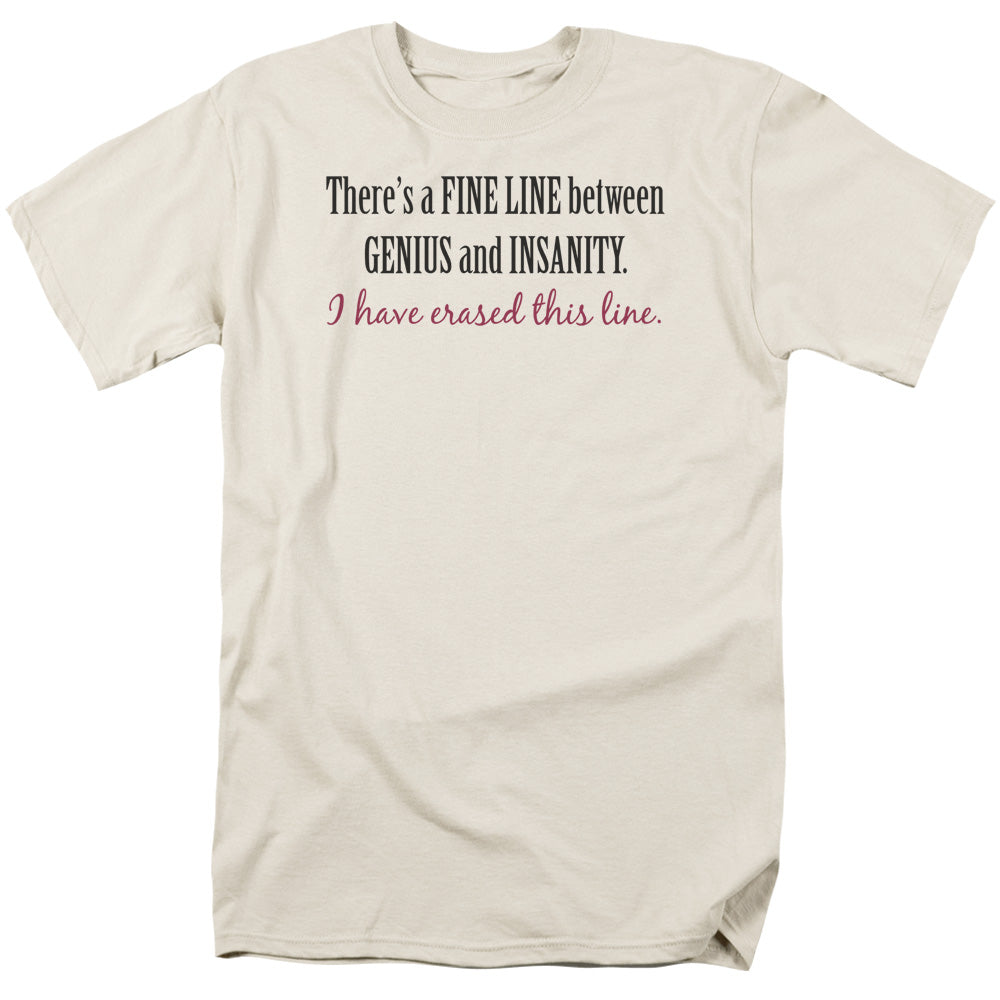Genius And Insanity - Short Sleeve Adult 18 - 1 - Cream T-shirt