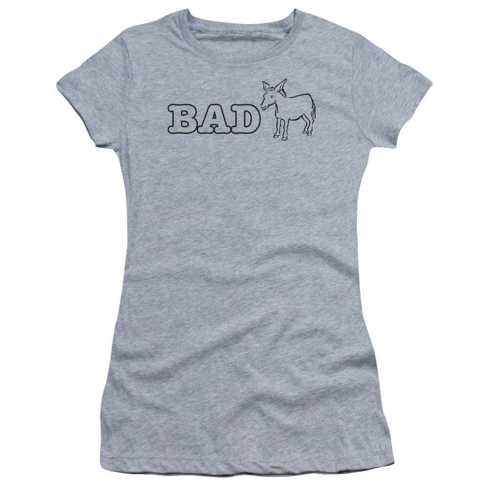 Bad Ass - Short Sleeve Junior Sheer - Athletic Heather T-shirt