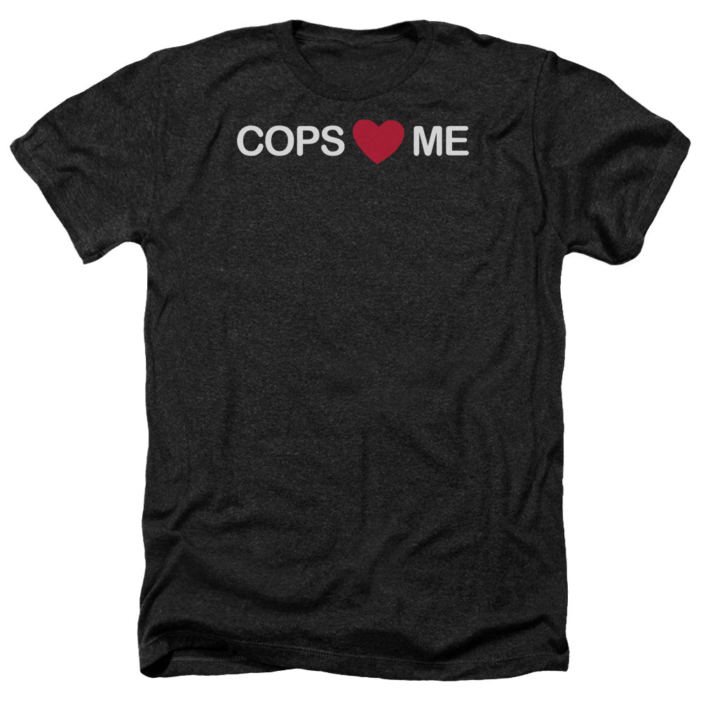 Cops Love Me - Adult Heather-black