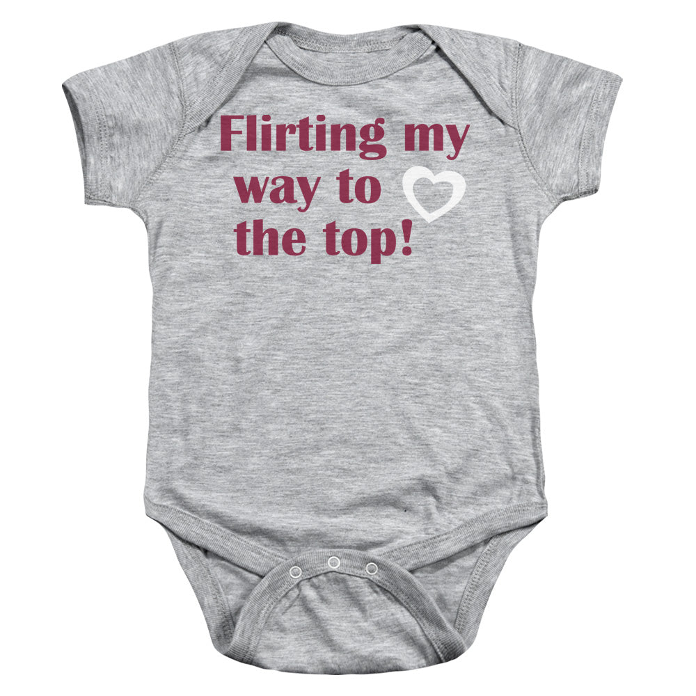 Flirting - Infant Snapsuit - Athletic Heather - Sm