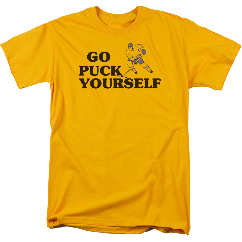 Puck Yourself - Short Sleeve Adult 18 - 1 - Gold T-shirt