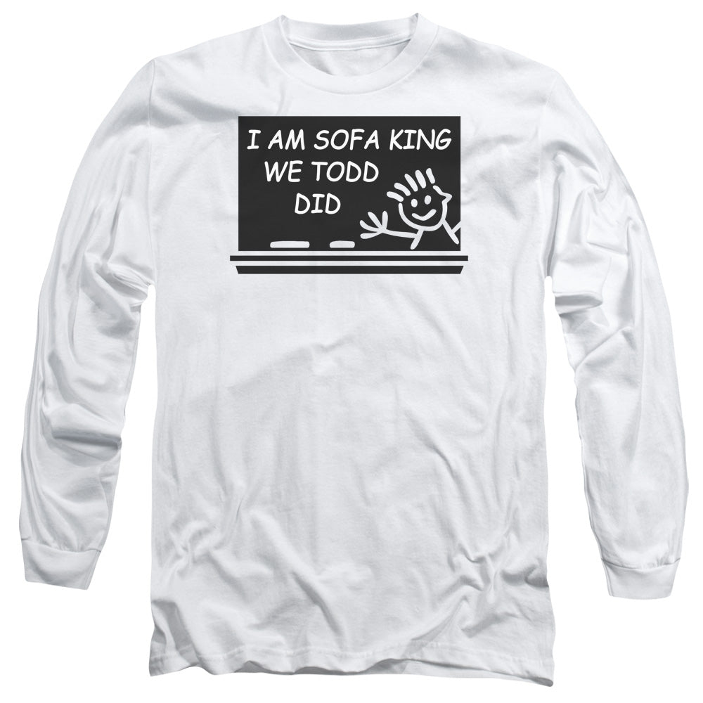 I Am Sofa King - Long Sleeve Adult 18 - 1 - White T-shirt