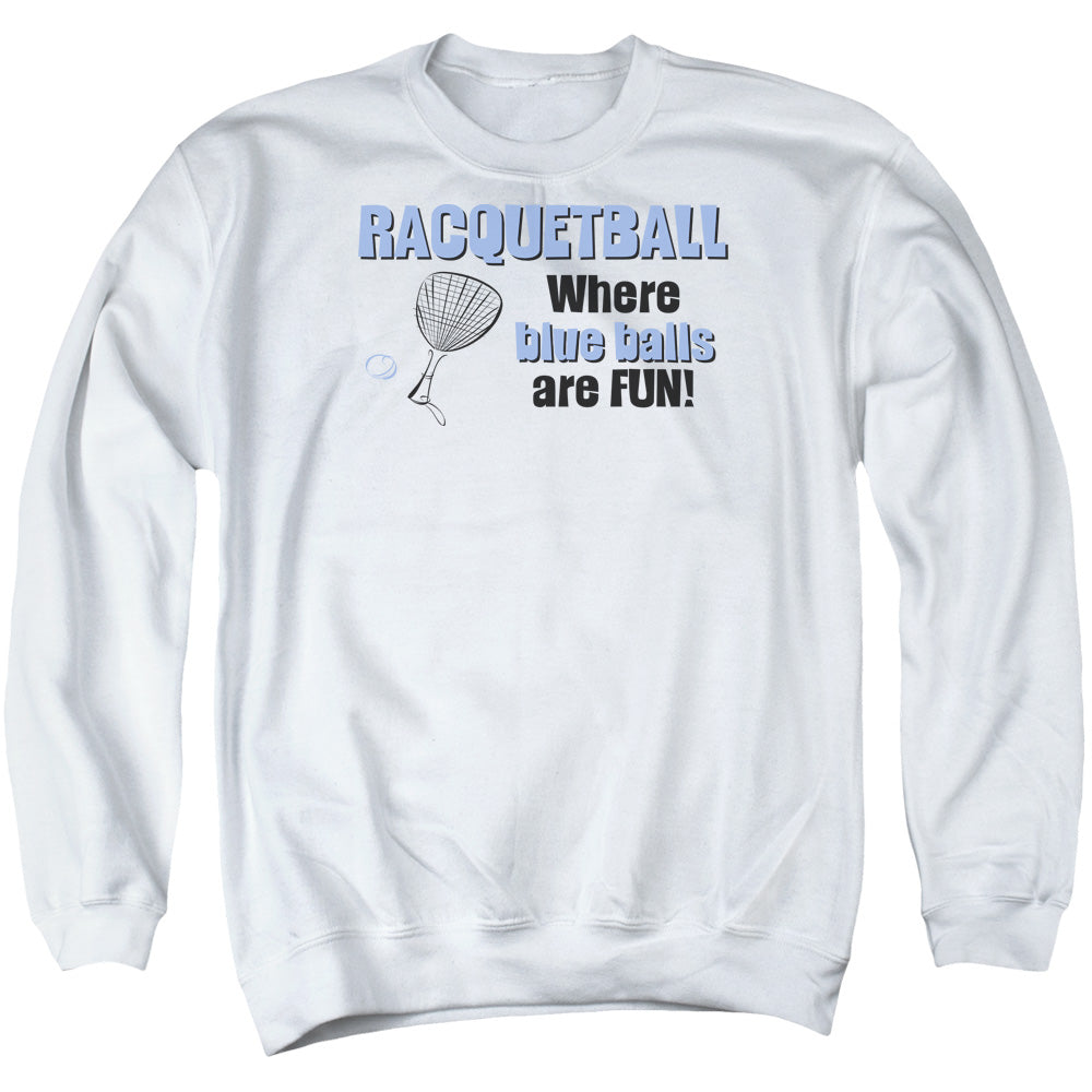 Racquetball - Adult Crewneck Sweatshirt - White