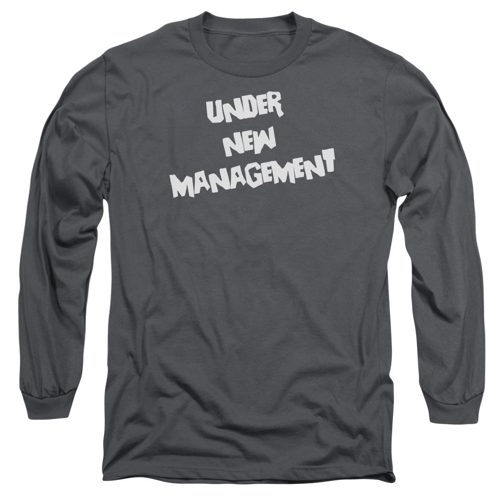 New Management - Long Sleeve Adult 18 - 1 - Charcoal T-shirt