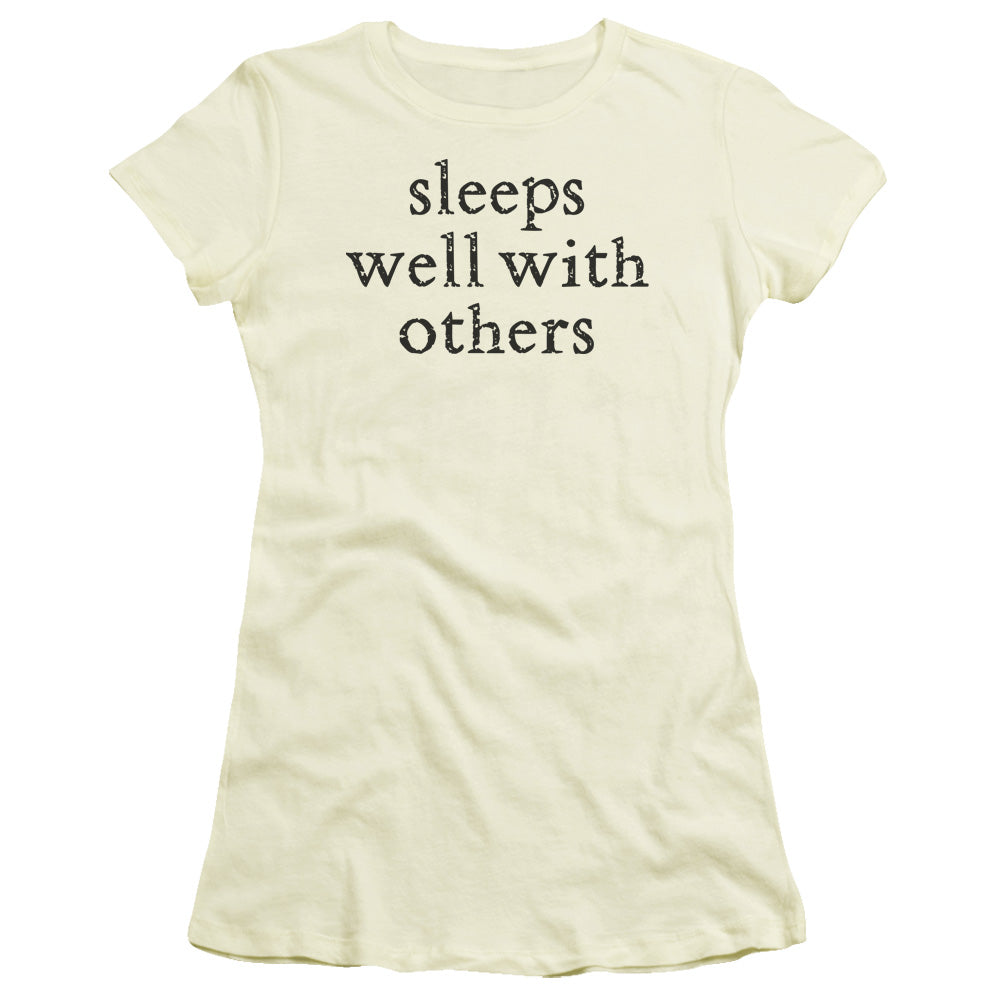 Sleeps Well - Short Sleeve Junior Sheer - Cream T-shirt
