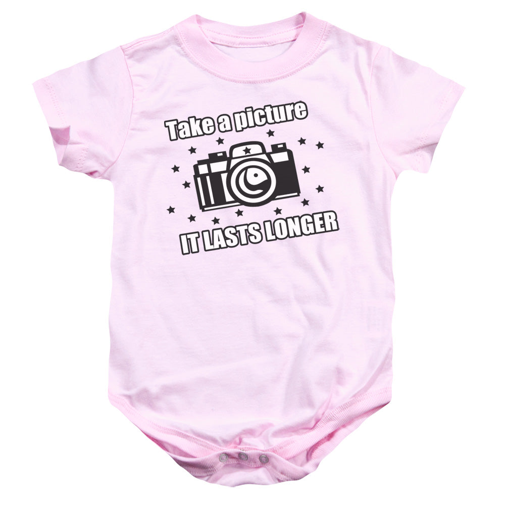 Take A Picture - Infant Snapsuit - Pink - Sm