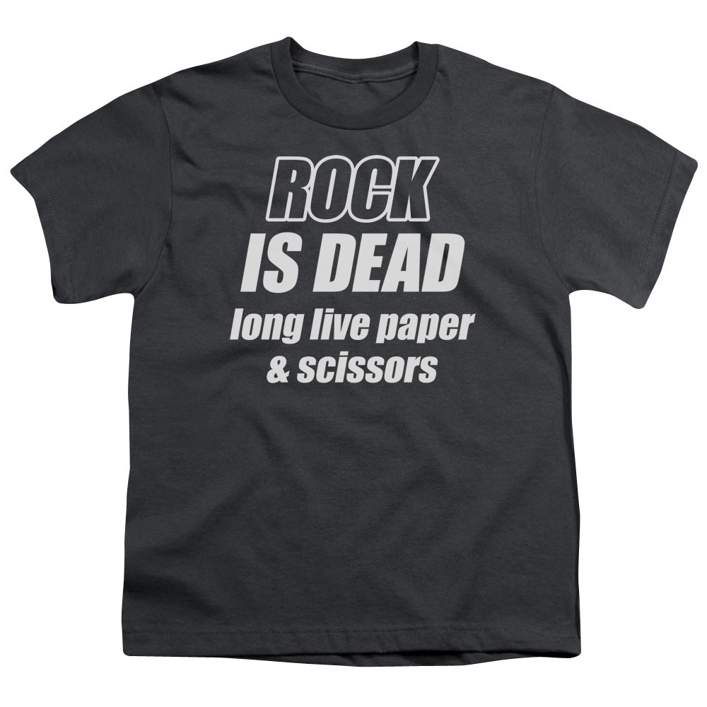 Rock Is Dead - Short Sleeve Youth 18 - 1 - Charcoal T-shirt