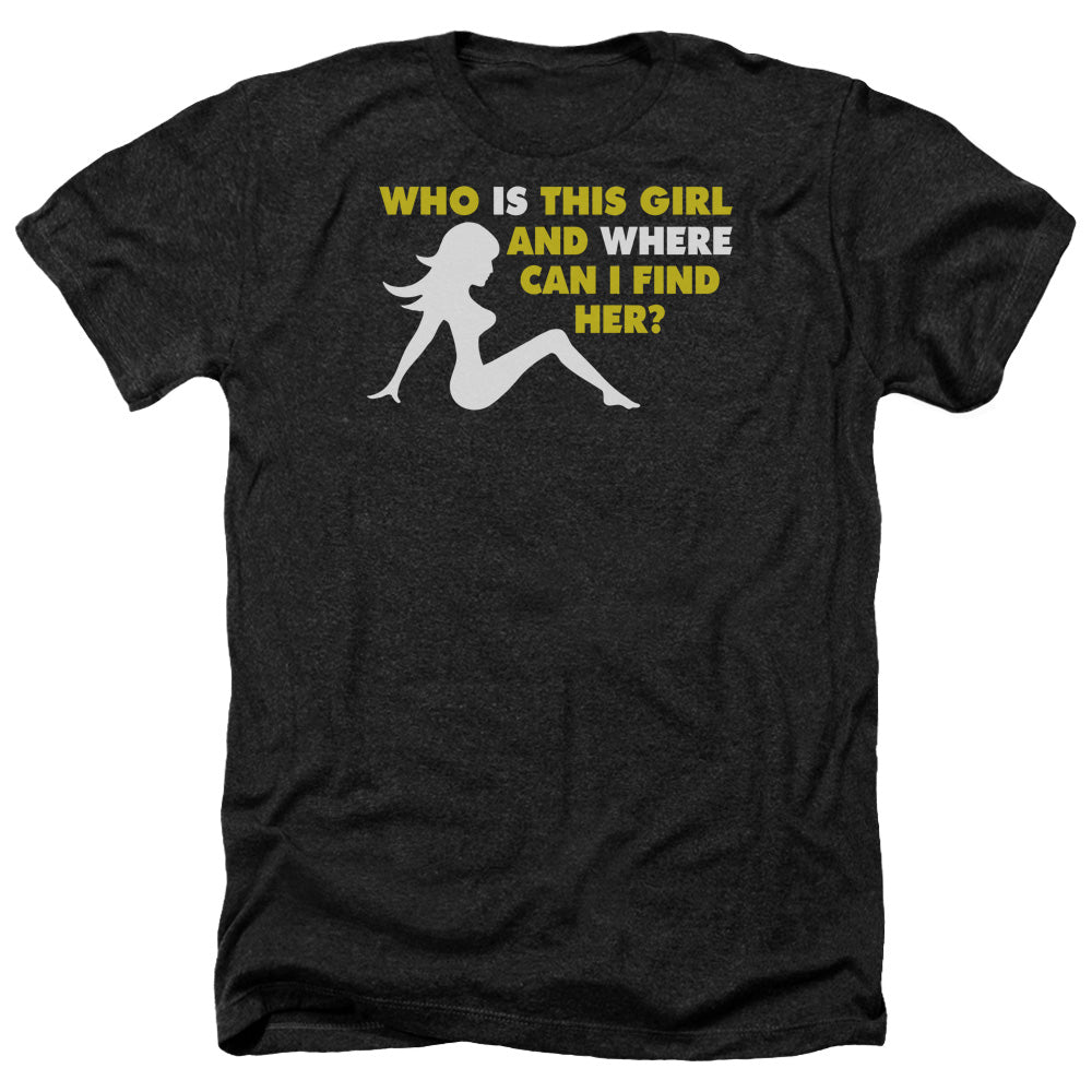 Who Is This Girl - Adult Heather-black
