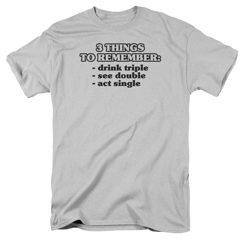 3 Things - Short Sleeve Adult 18 - 1 - Silver T-shirt
