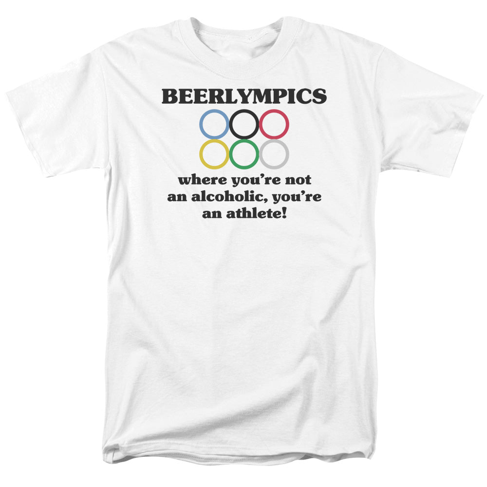 Beerlympics - Short Sleeve Adult 18 - 1 - White T-shirt