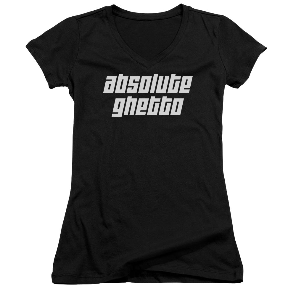 Absolute Ghetto-junior V-neck - Black