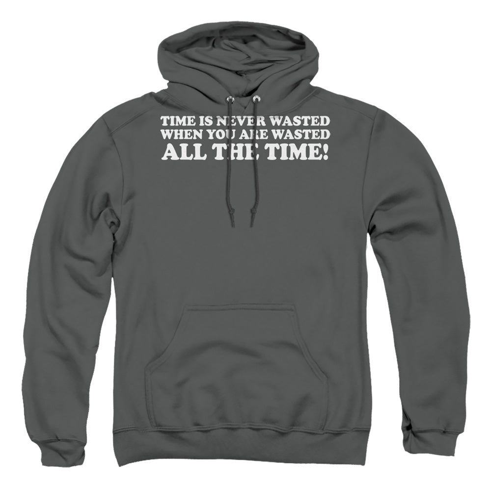 Time Is Never Wasted - Adult Pull-over Hoodie - Charcoal