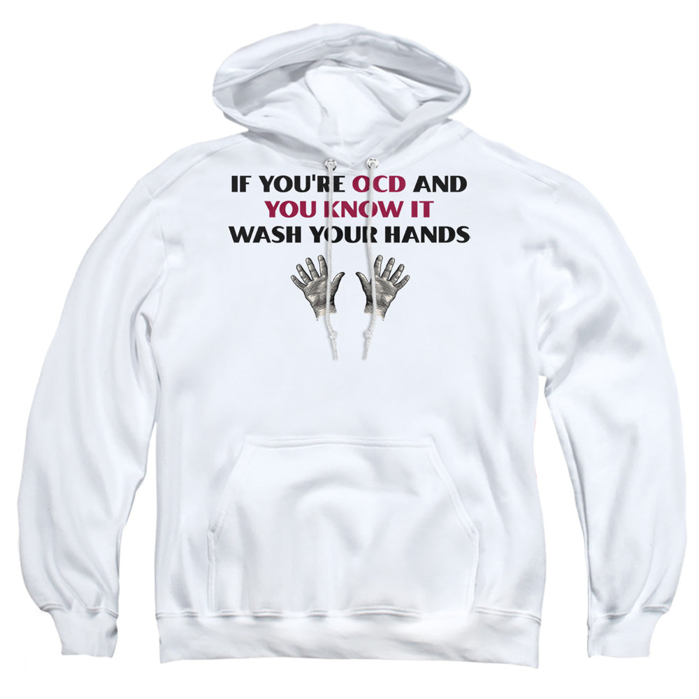 Ocd - Adult Pull-over Hoodie - White