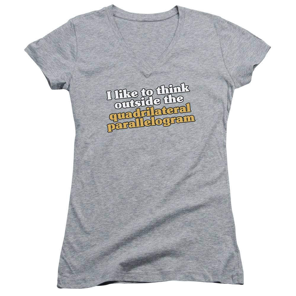 Quadrilaterial - Junior V-neck - Athletic Heather