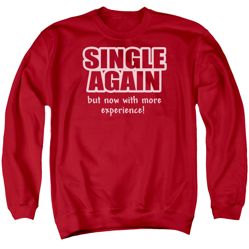 Single Again - Adult Crewneck Sweatshirt - Red