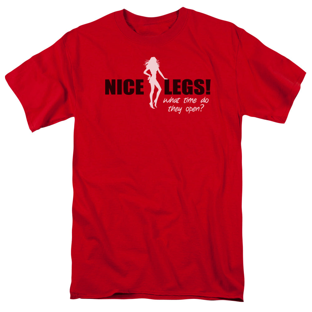 Nice Legs - Short Sleeve Adult 18 - 1 - Red T-shirt