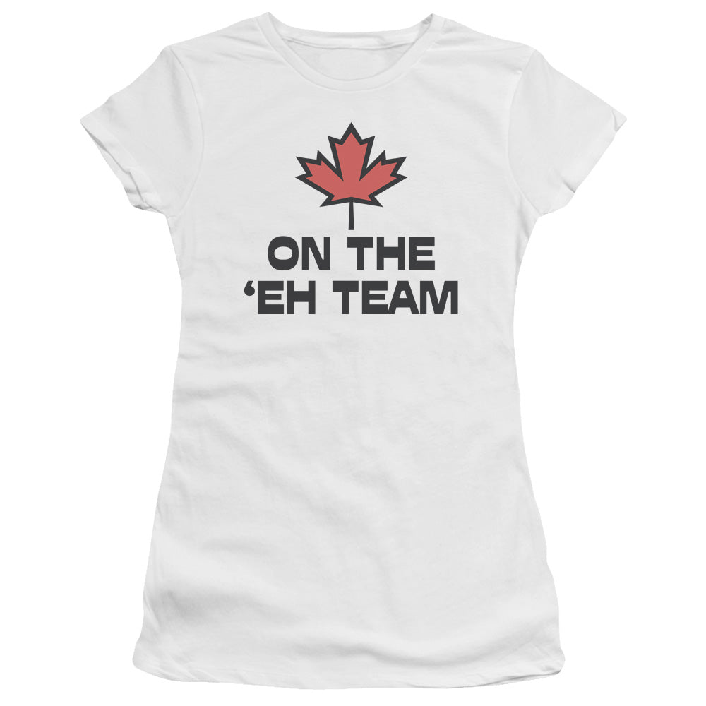 The Eh Team - Short Sleeve Junior Sheer - White T-shirt