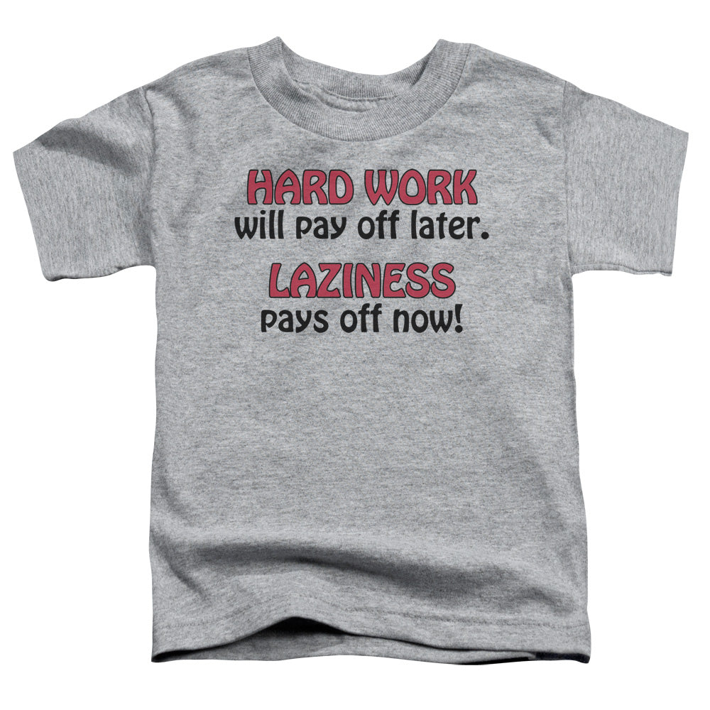 Laziness - Short Sleeve Toddler Tee - Athletic Heather T-shirt