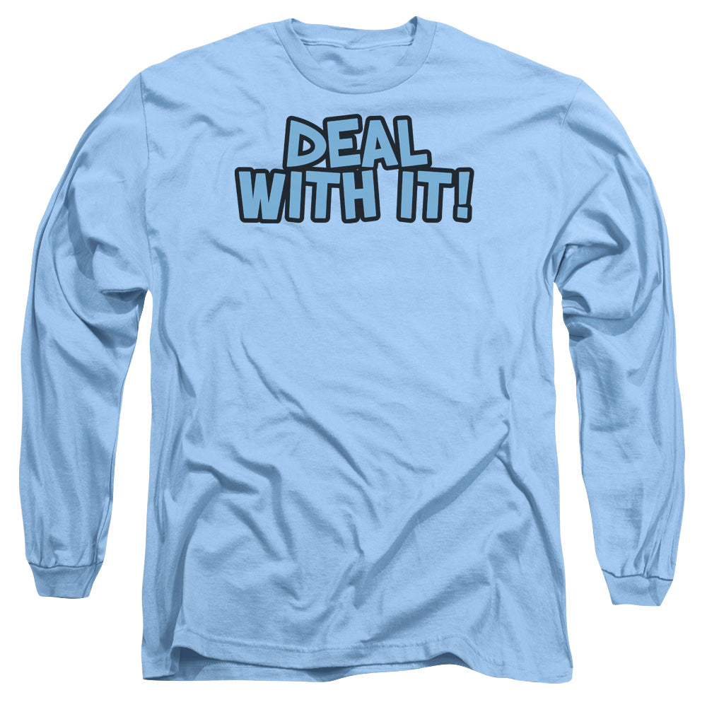Deal With It - Long Sleeve Adult 18 - 1 - Carolina Blue T-shirt