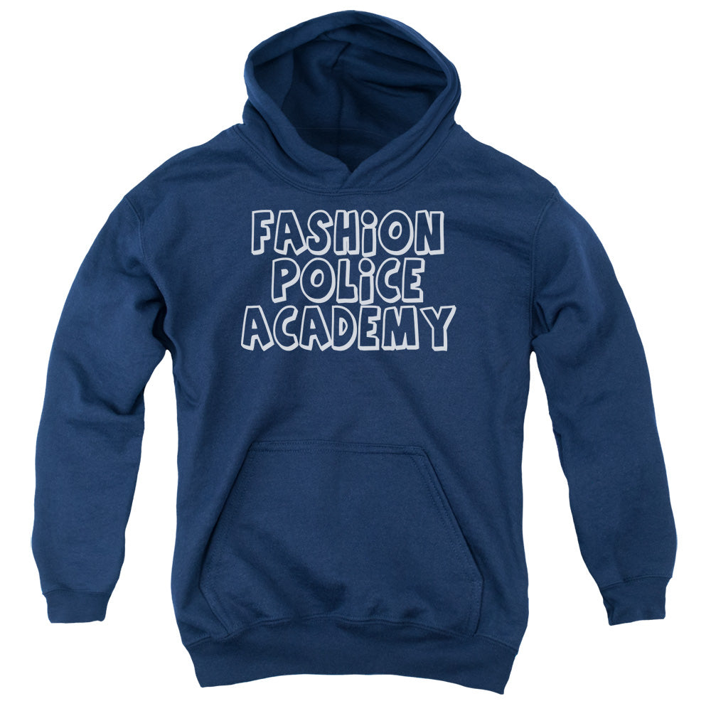Fashion Police-youth Pull-over Hoodie - Navy