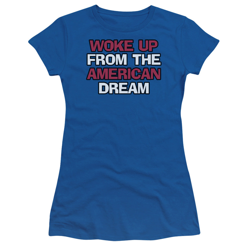 Amreican Dream - Short Sleeve Junior Sheer - Royal Blue T-shirt