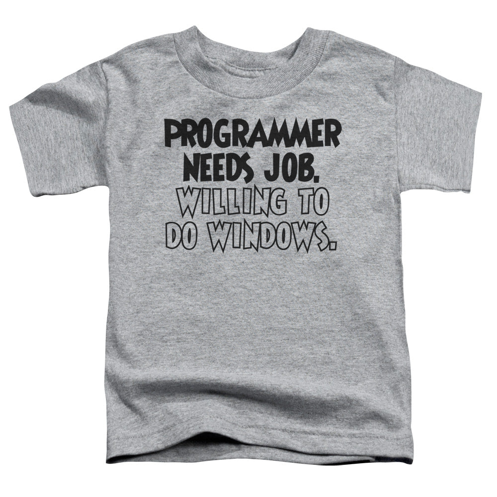 To Do Windows - Short Sleeve Toddler Tee - Athletic Heather T-shirt