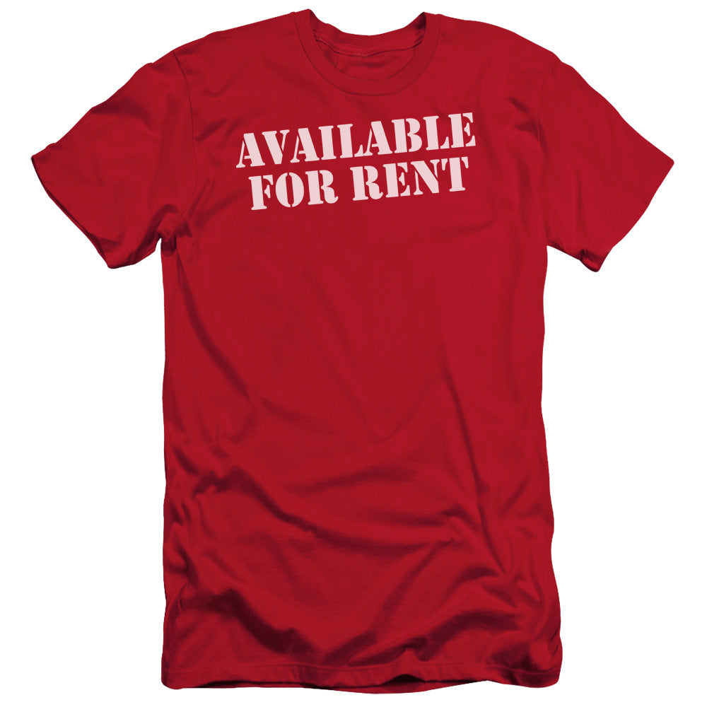 Available For Rent - Short Sleeve Adult 30 - 1 - Red T-shirt