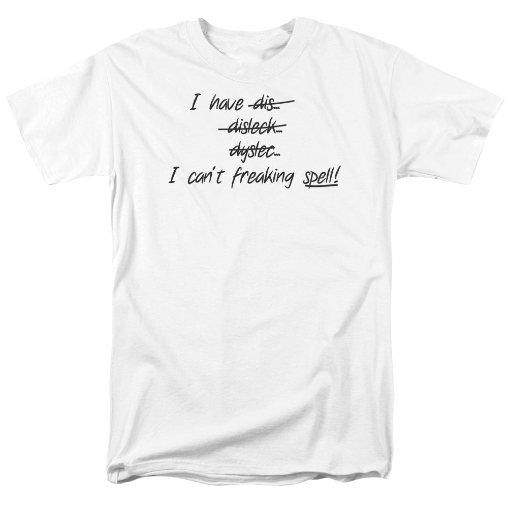 Cant Freaking Spell - Short Sleeve Adult 18 - 1 - White T-shirt