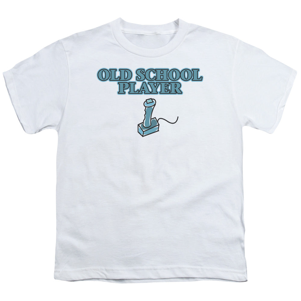 Old School Player - Short Sleeve Youth 18 - 1 - White T-shirt