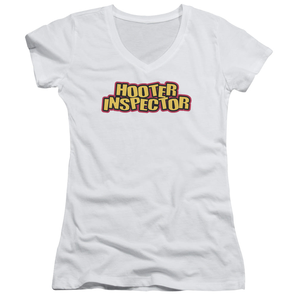 Hooter Inspector - Junior V-neck - White