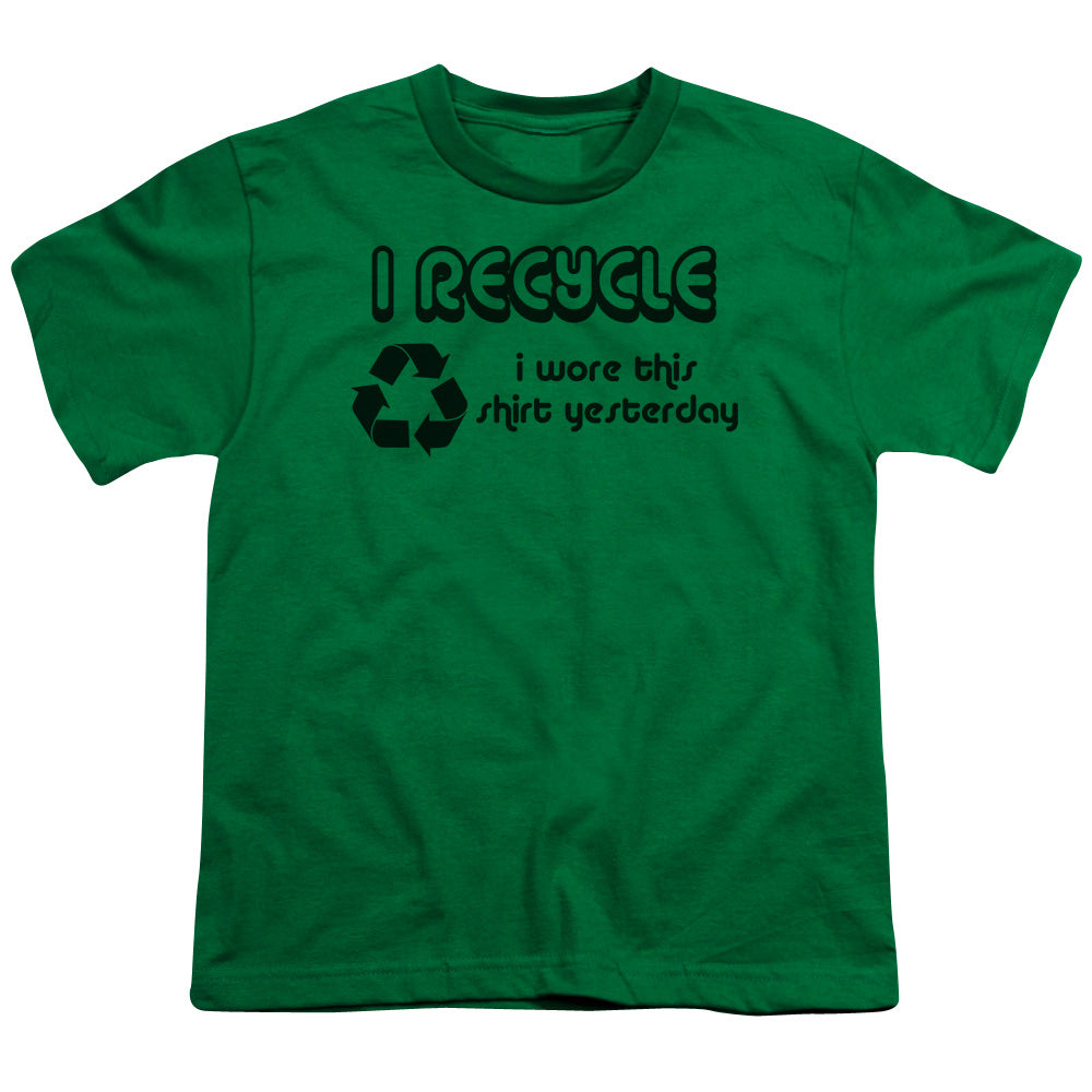 I Recycle - Short Sleeve Youth 18 - 1 - Kelly Green T-shirt