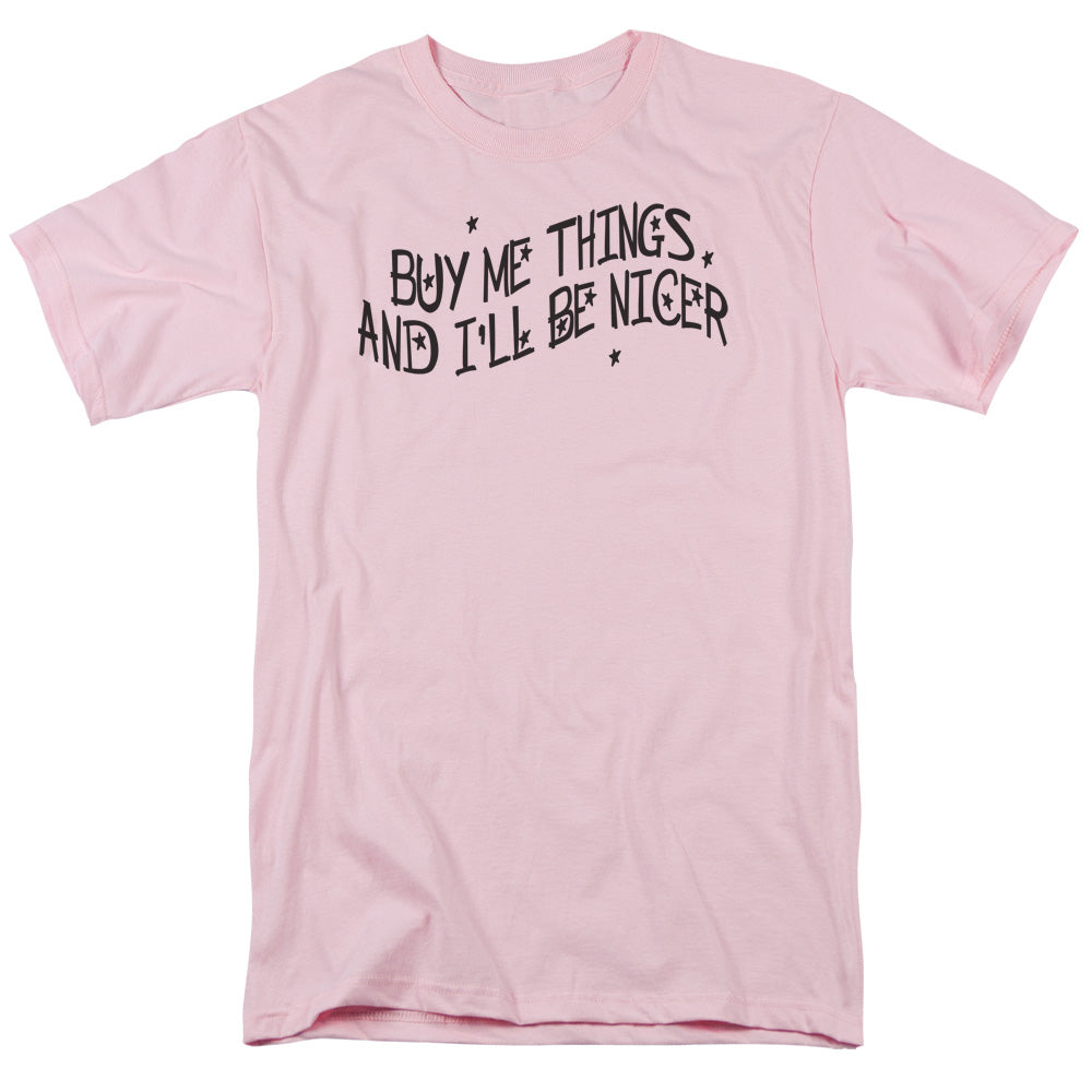 Buy Me Things - Short Sleeve Adult 18 - 1 - Pink T-shirt