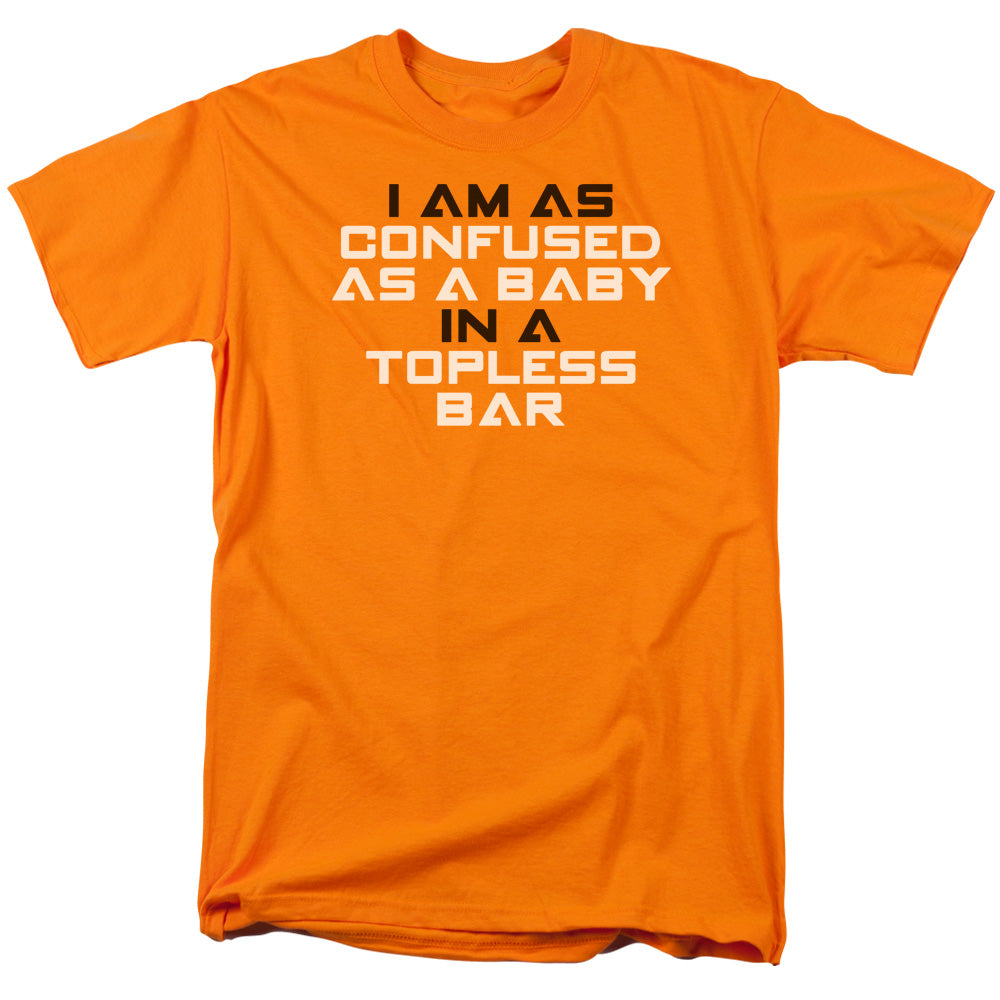 Confused - Short Sleeve Adult 18 - 1 - Orange T-shirt