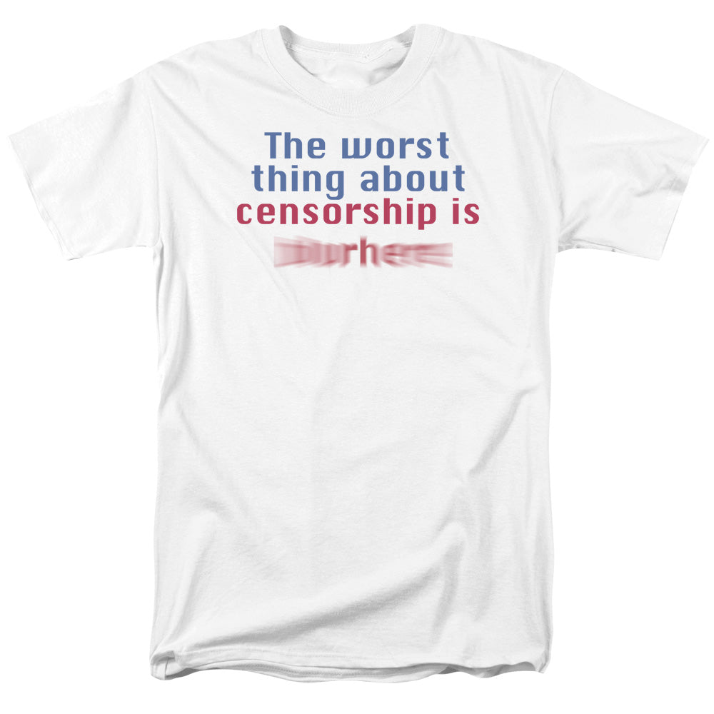 Censorship - Short Sleeve Adult 18 - 1 - White T-shirt