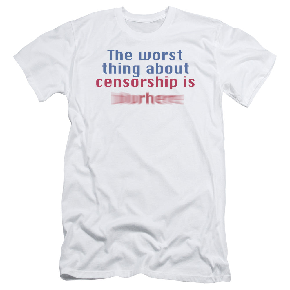 Censorship - Short Sleeve Adult 30 - 1 - White T-shirt