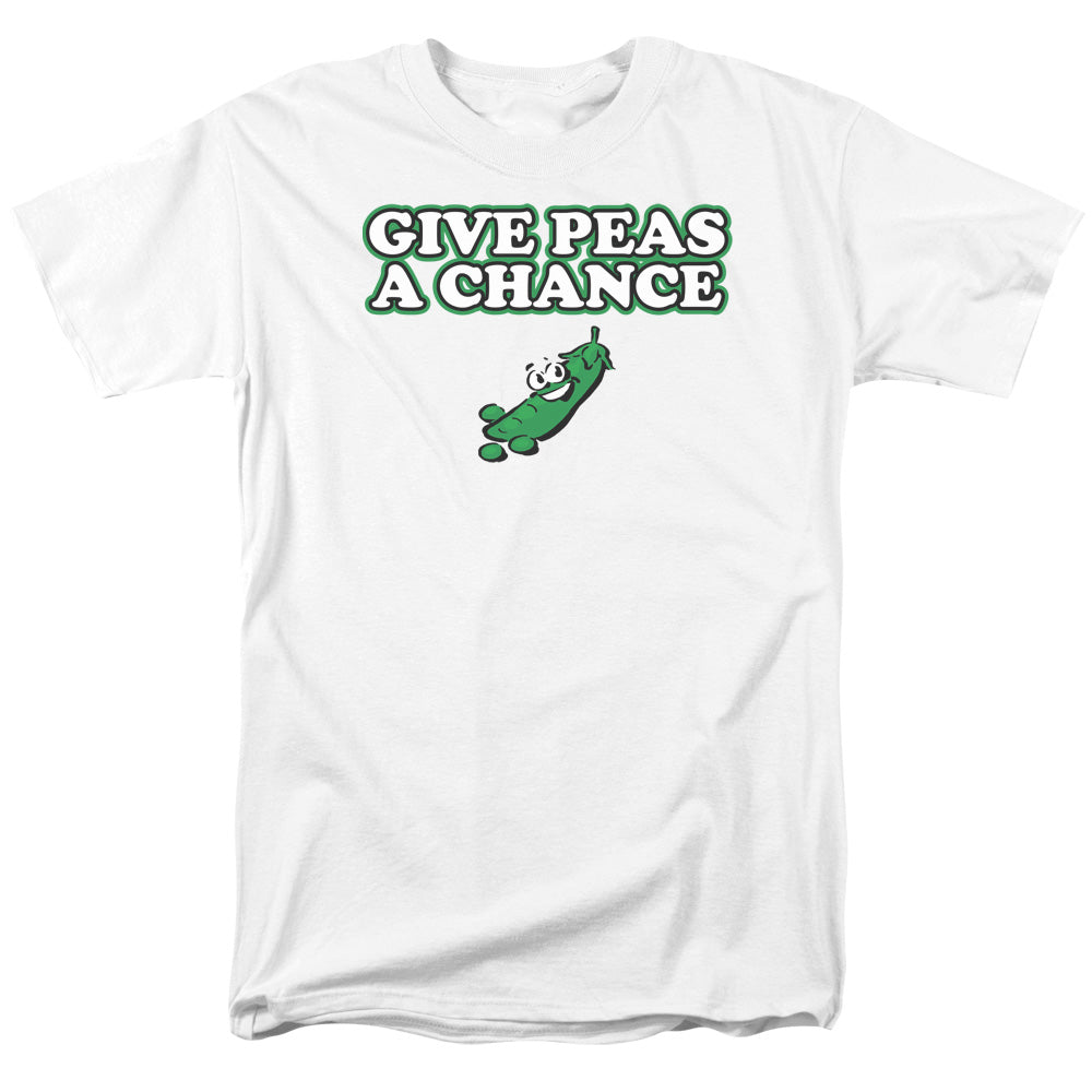 Give Peas A Chance - Short Sleeve Adult 18 - 1 - White T-shirt