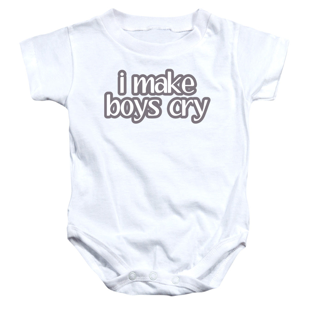 I Make Boys Cry - Infant Snapsuit - White